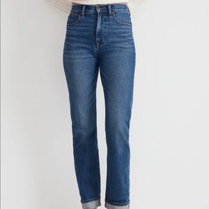 the '90s straight jean in penwood wash bcrf selv size 28